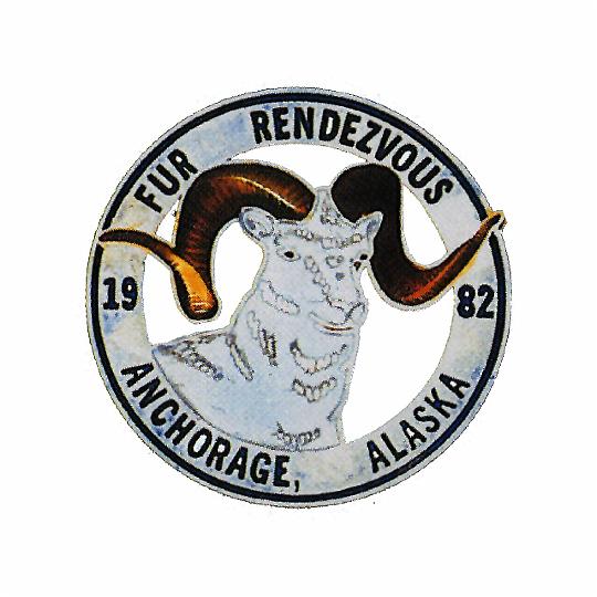1998 Anchorage Alaska Fur Rondy Rendezvous Collectors Lapel Pin Mountians 